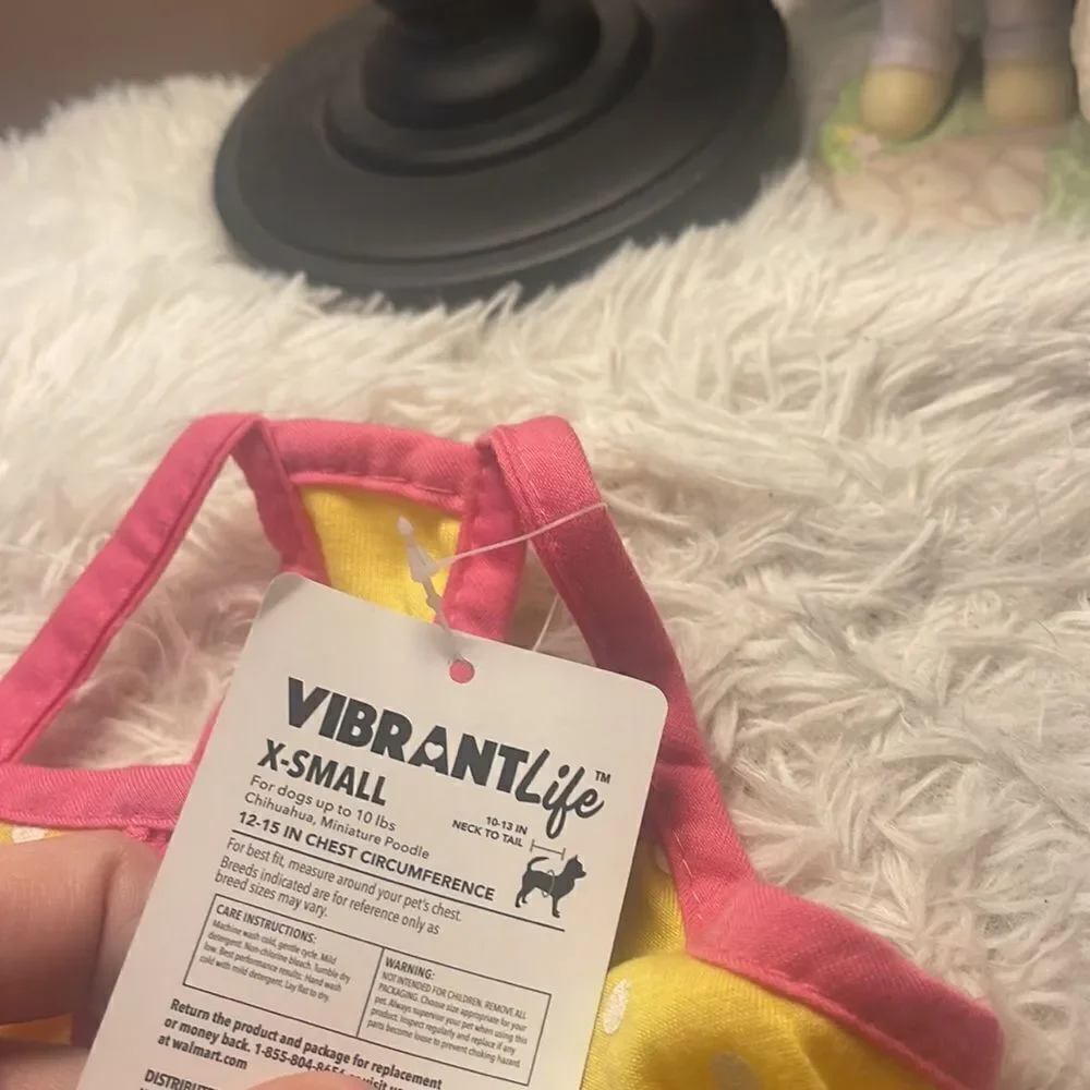 Vibrant Life Dog Dress Outfit XSmall Up to 10 lbs New